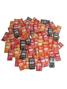 Taco Bell Sauce Packet Variety Fire Hot Mild Diablo Lot of 100